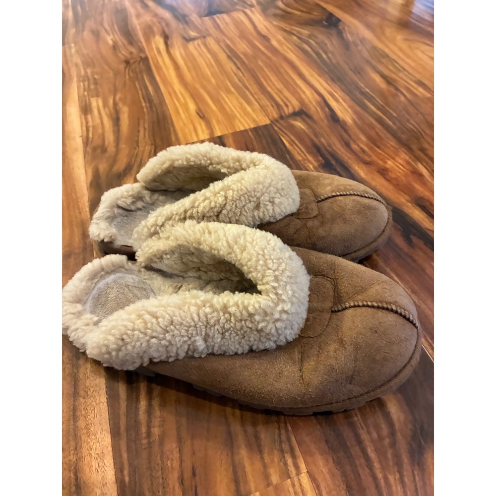 UGG Australia Scuffette II Chestnut Brown Suede Sheepskin Slippers 5125 Womens 9